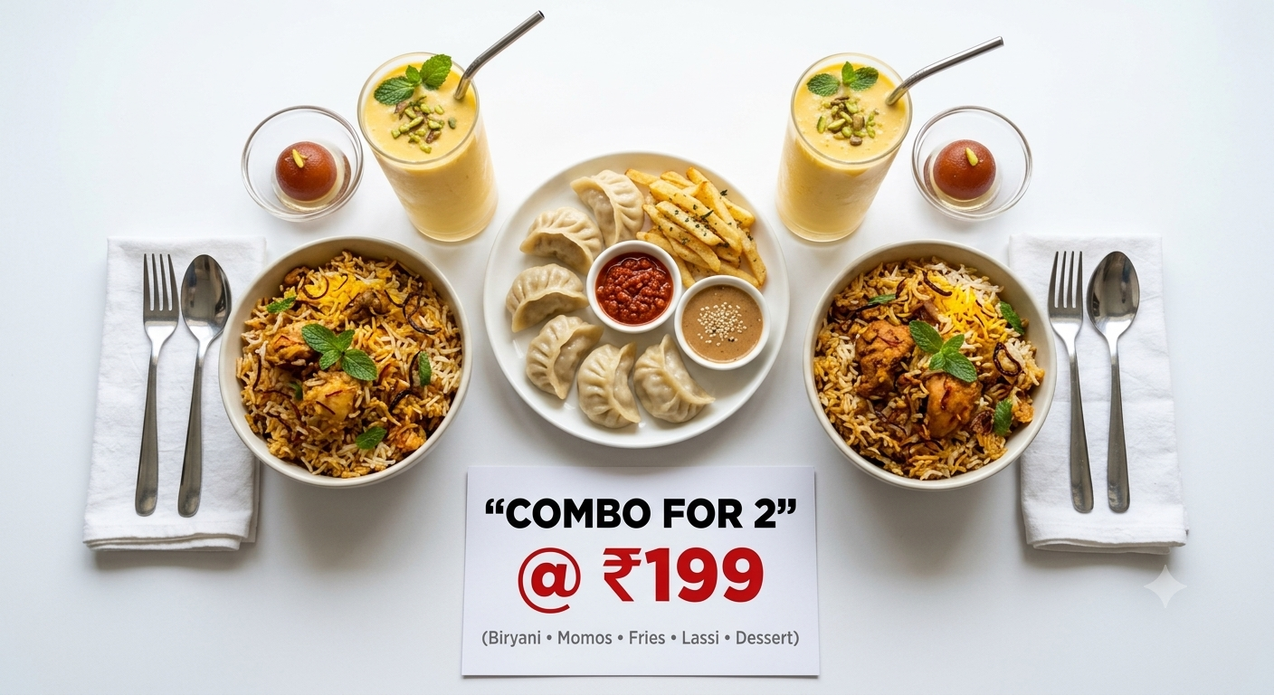 Combo for 2 @ 199 