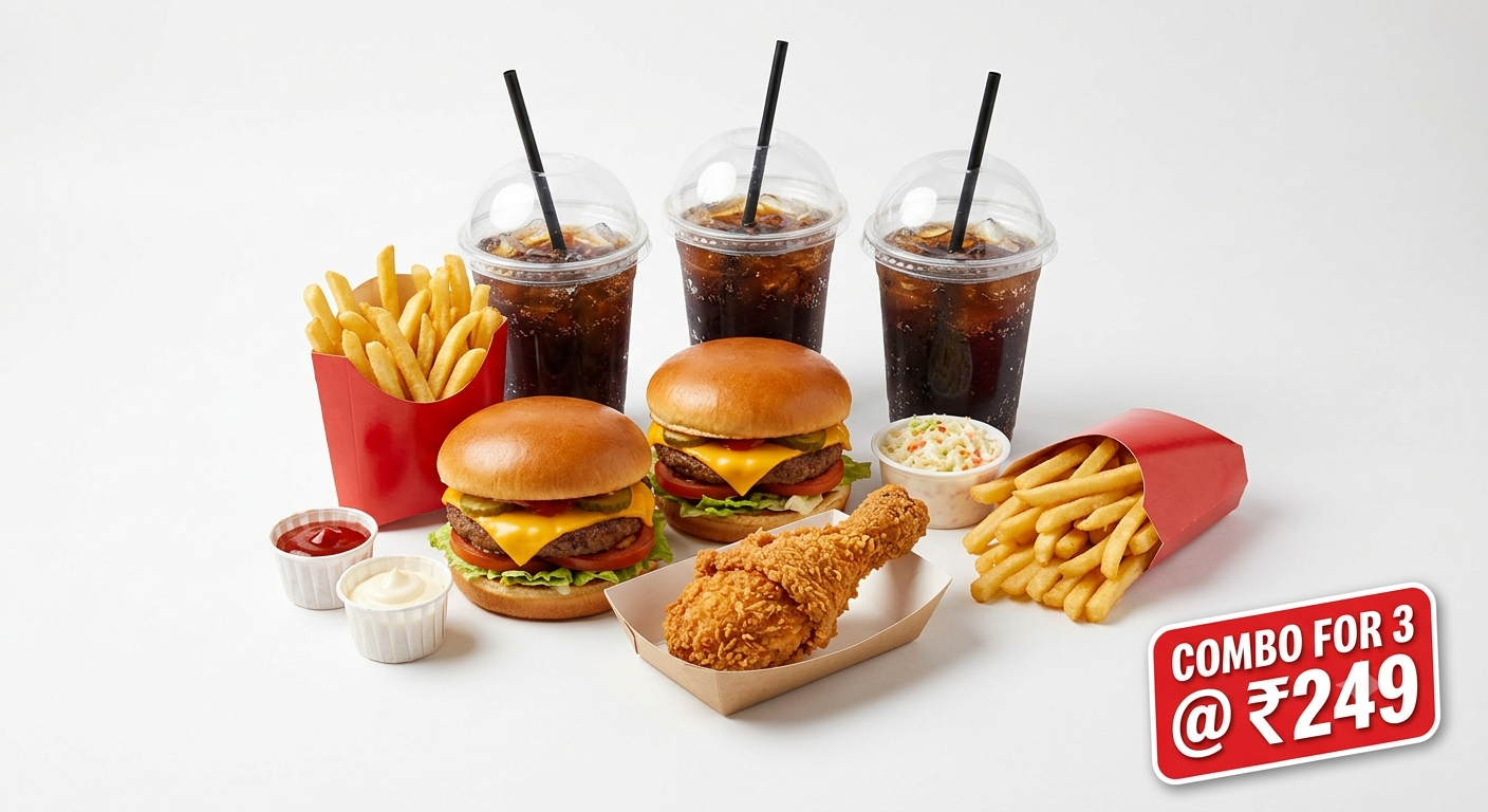 Combo for 3 @ 249 
