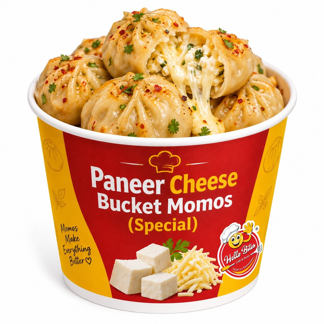 Paneer Cheese Bucket Momos (Special)