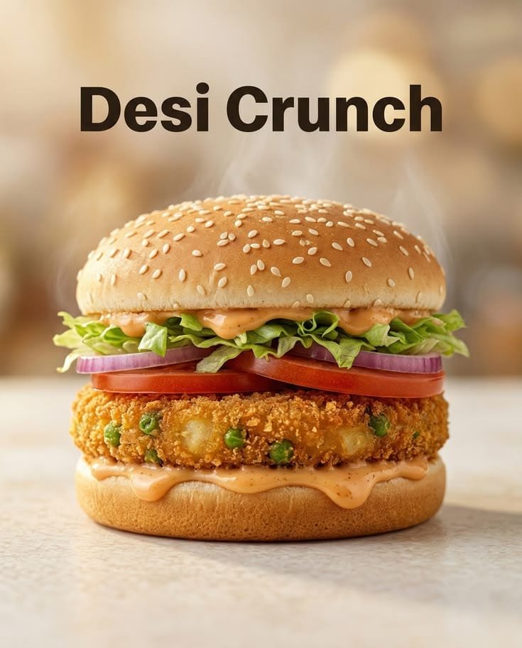 Desi Crunch Burger