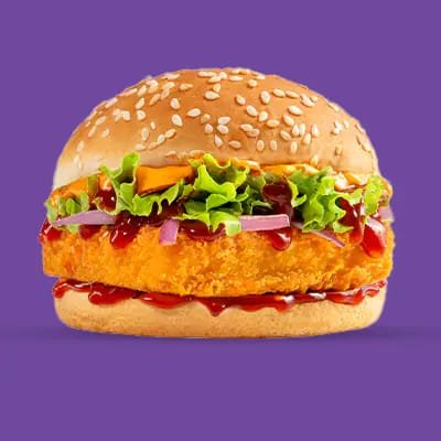 Spicy Paneer Supreme Burger (Tondoori Paneer)